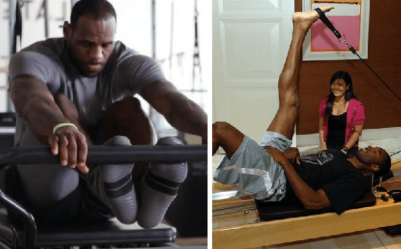 14 Lebron James y Kobe Bryant Pilates